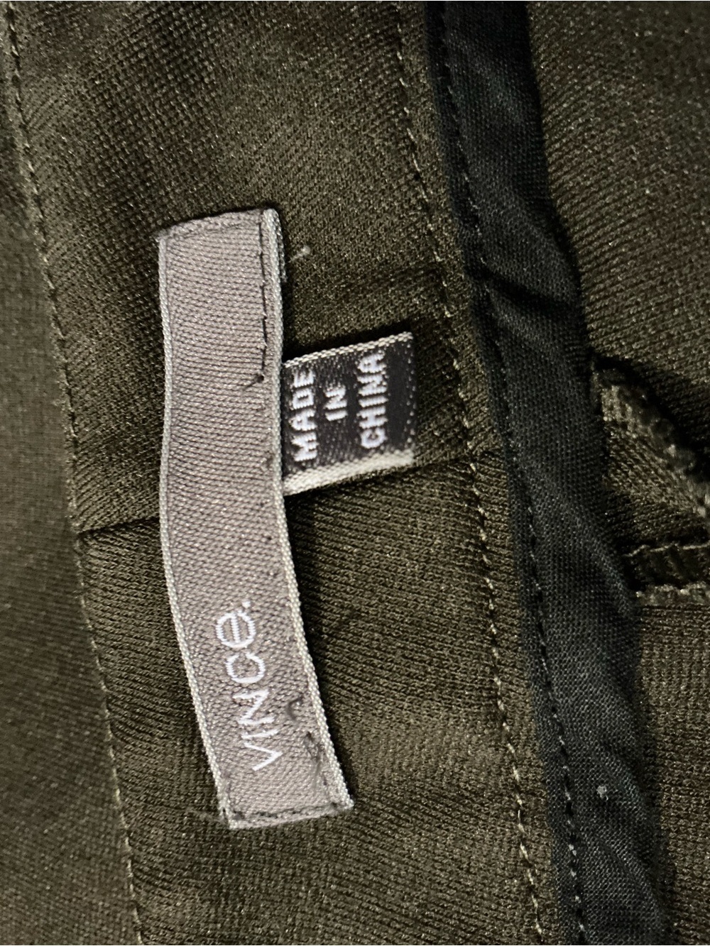 Vince Ponte knit Slim Pants Ankle Zip Size 10 Chocolate Brown Minimalist Career - Picture 12 of 12